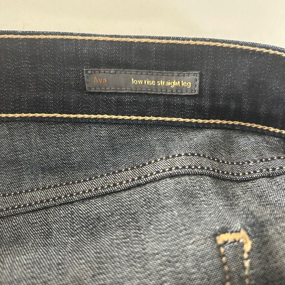 Citizens of Humanity COH Ava SZ26 Low Rise Jeans Straight Leg Dark Wash - Picture 7 of 11